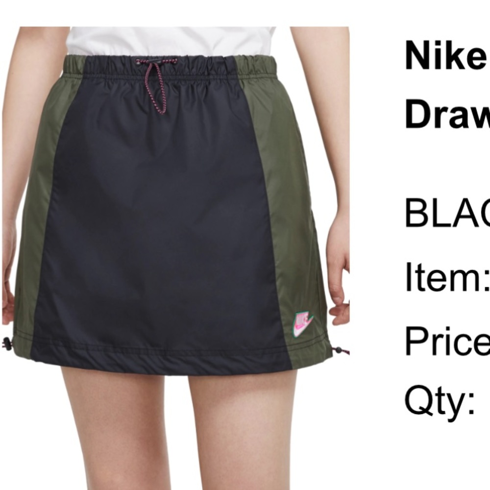 Nike Icon Clash Colorblock Drawstring Skirt - Picture 2 of 2